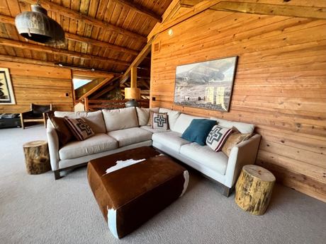 Log Wood Wall Sample